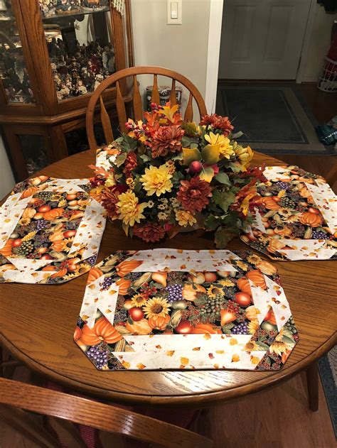 fall table placemats